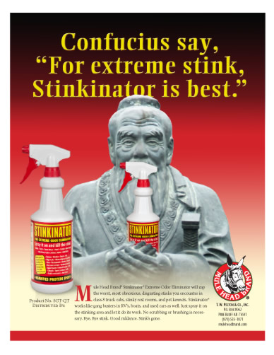 Stinkinator extreme odor eliminator brochure